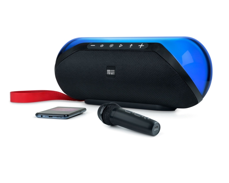 Enceinte Bluetooth sans fil Bigben - Puissance musicale 50W - Effets lumineux - Couleur noire
