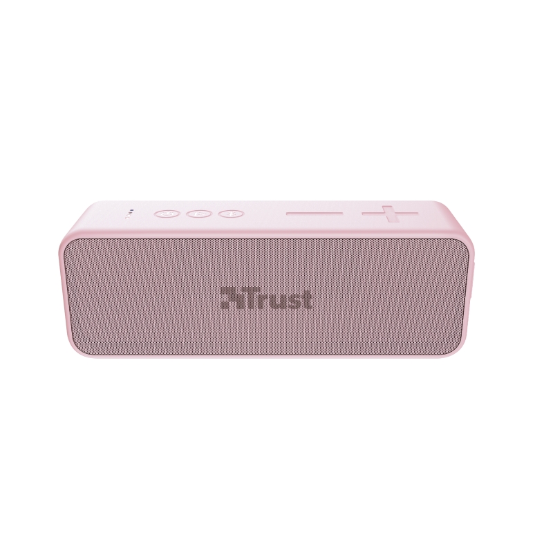 Enceinte Bluetooth Trust Zowy Max 20W - Étanche IPX7 - USB-C - MicroSD - Autonomie jusqu'à 14h - Couleur Rose