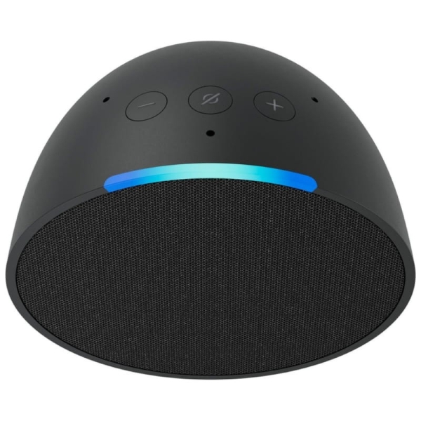 Enceinte connectée Bluetooth Wi-Fi Amazon Echo Pop 1ère génération - Compatibilité avec la maison intelligente - Alexa intégrée - Commande vocale mains libres - Haut-parleur 49,5 mm - Noir