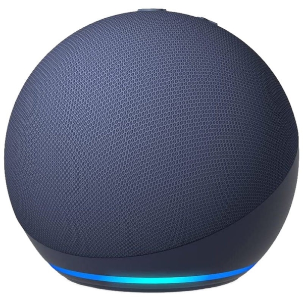 Enceinte intelligente Bluetooth Wi-Fi Amazon Echo Dot 5e génération - Contrôle d'autres appareils - Son de qualité - Alexa intégré - Haut-parleur avant 44 mm - Couleur bleue