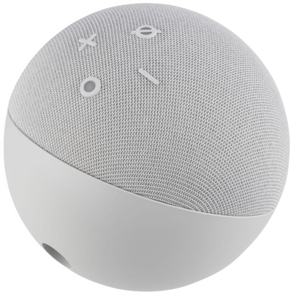 Enceinte intelligente Bluetooth Wi-Fi Amazon Echo Dot 5e génération - Contrôle d'autres appareils - Son de qualité - Alexa intégré - Haut-parleur avant 44 mm - Couleur blanche