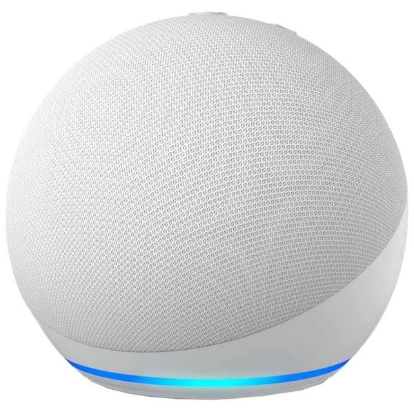 Enceinte intelligente Bluetooth Wi-Fi Amazon Echo Dot 5e génération - Contrôle d'autres appareils - Son de qualité - Alexa intégré - Haut-parleur avant 44 mm - Couleur blanche
