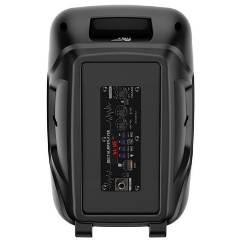 Enceinte karaoké XO F51 - Bluetooth 5.0 - 10 W - Fonction TWS - Éclairage RGB - Microphone filaire - Télécommande - Noir