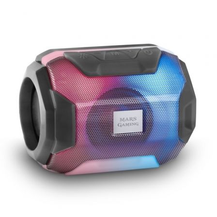 Enceinte Mars Gaming MSBAX 10W Bluetooth 5.0 - Eclairage RVB - Port USB, MicroSD - Autonomie jusqu'à 8h - Mains libres - Cordon de transport