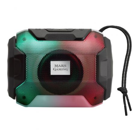 Enceinte Mars Gaming MSBAX 10W Bluetooth 5.0 - Eclairage RVB - Port USB, MicroSD - Autonomie jusqu'à 8h - Mains libres - Cordon de transport