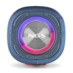 Enceinte NGS Roller Nitro 3 Bluetooth 5.0 30W - TWS - Éclairage RVB - Résistant à l'eau IPX5 - Autonomie jusqu'à 18h - Radio FM - USB, TF, AUX - Couleur Bleu