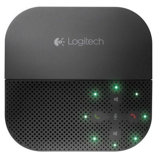 Enceinte portable USB Logitech P710E - Bluetooth - NFC - Autonomie jusqu'à 15h - Support intégré - Commandes tactiles - Mains libres - Couleur Noir