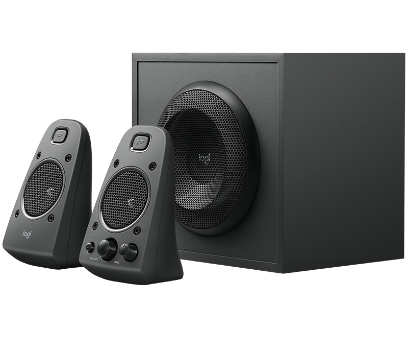 Enceintes Logitech Z625 2.1 THX 140W - Subwoofer 260W - 2x Entrées Jack 3.5mm - Entrée Casque et RCA - Couleur Noir