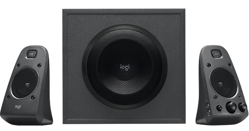 Enceintes Logitech Z625 2.1 THX 140W - Subwoofer 260W - 2x Entrées Jack 3.5mm - Entrée Casque et RCA - Couleur Noir