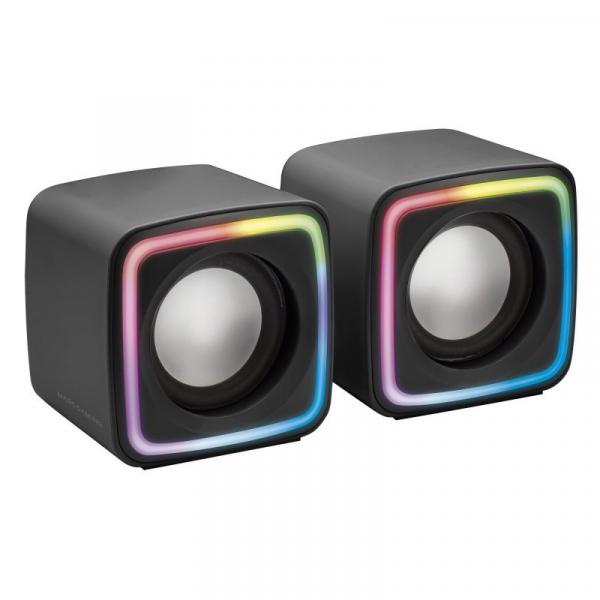 Enceintes Mars Gaming MSCUBE 8W - Eclairage RGB - Son DSP - USB, Entrée Jack 3.5mm - Compact et Léger