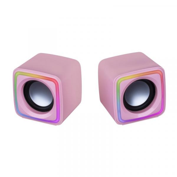 Enceintes Mars Gaming MSCUBE 8W - Eclairage RGB - Son DSP - USB, Entrée Jack 3.5mm - Compact et Léger