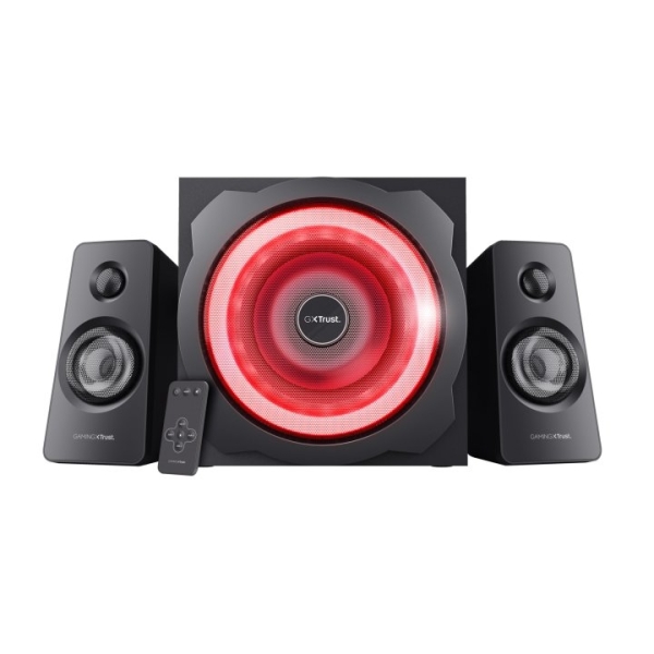 Enceintes Trust GXT 629 Tytan 2.1 60 W - Entrée et sortie jack 3,5 mm - Noir