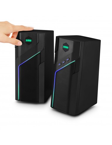 Enceintes Urban Factory Boomee 10 W - Bluetooth 5.1 - Connexion jack 3,5 mm - Couleur noire