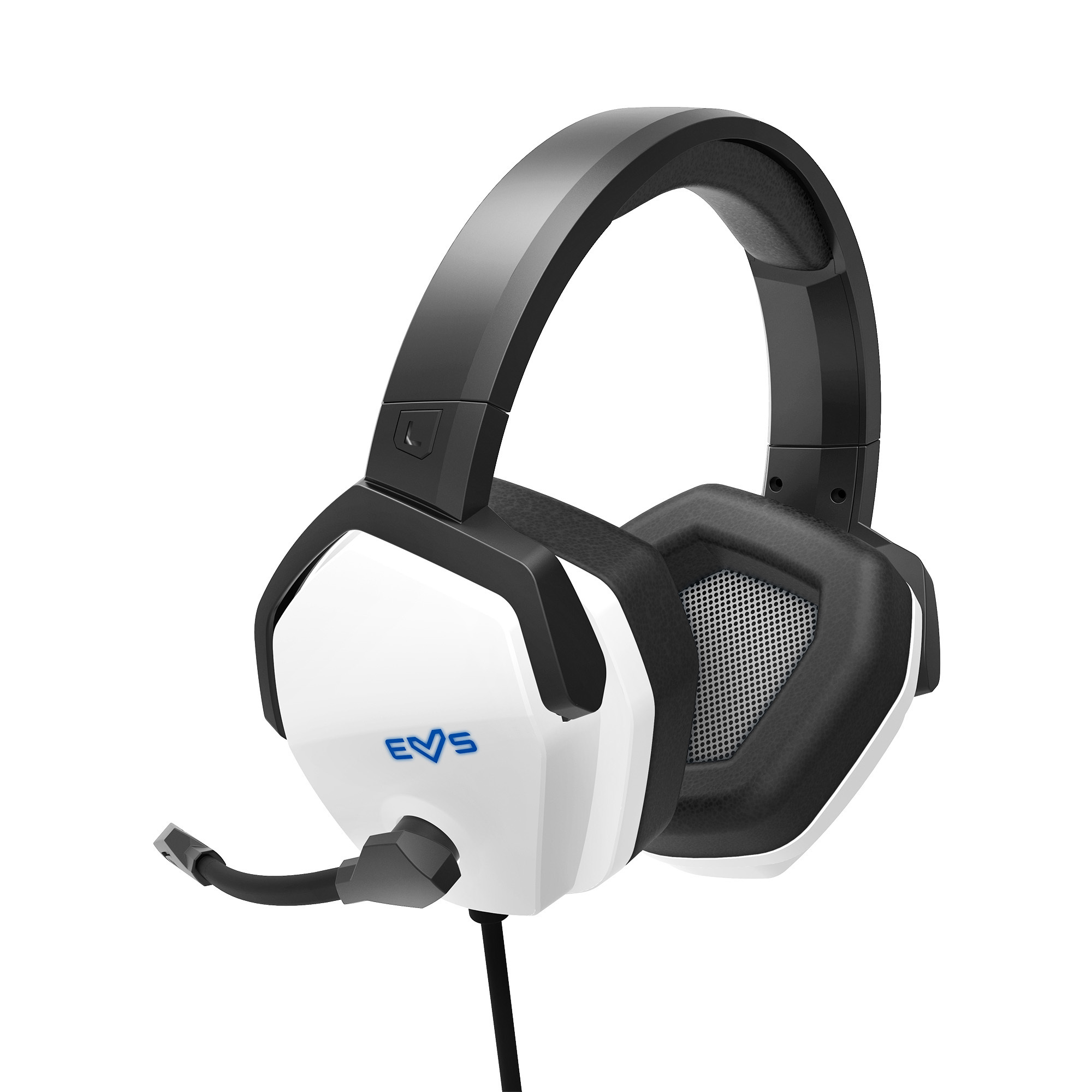 Energy Sistem Casque Gaming ESG 4 Son Surround 7.1 - Lumière LED - Coussinets en Cuir Protéiné - Couleur Blanc