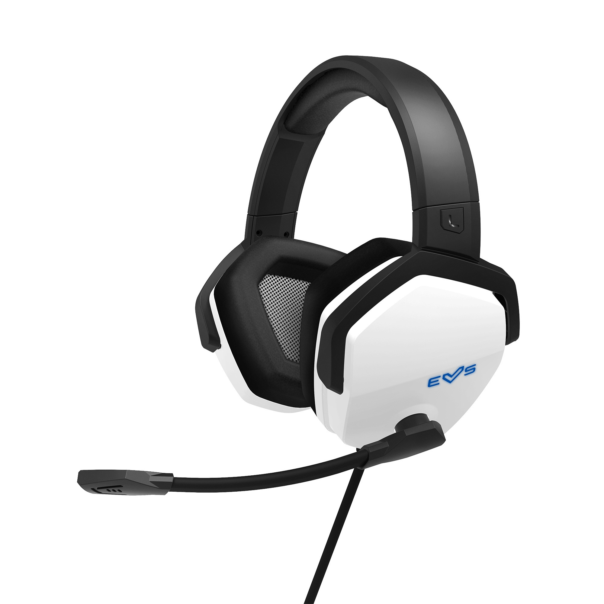 Energy Sistem Casque Gaming ESG 4 Son Surround 7.1 - Lumière LED - Coussinets en Cuir Protéiné - Couleur Blanc