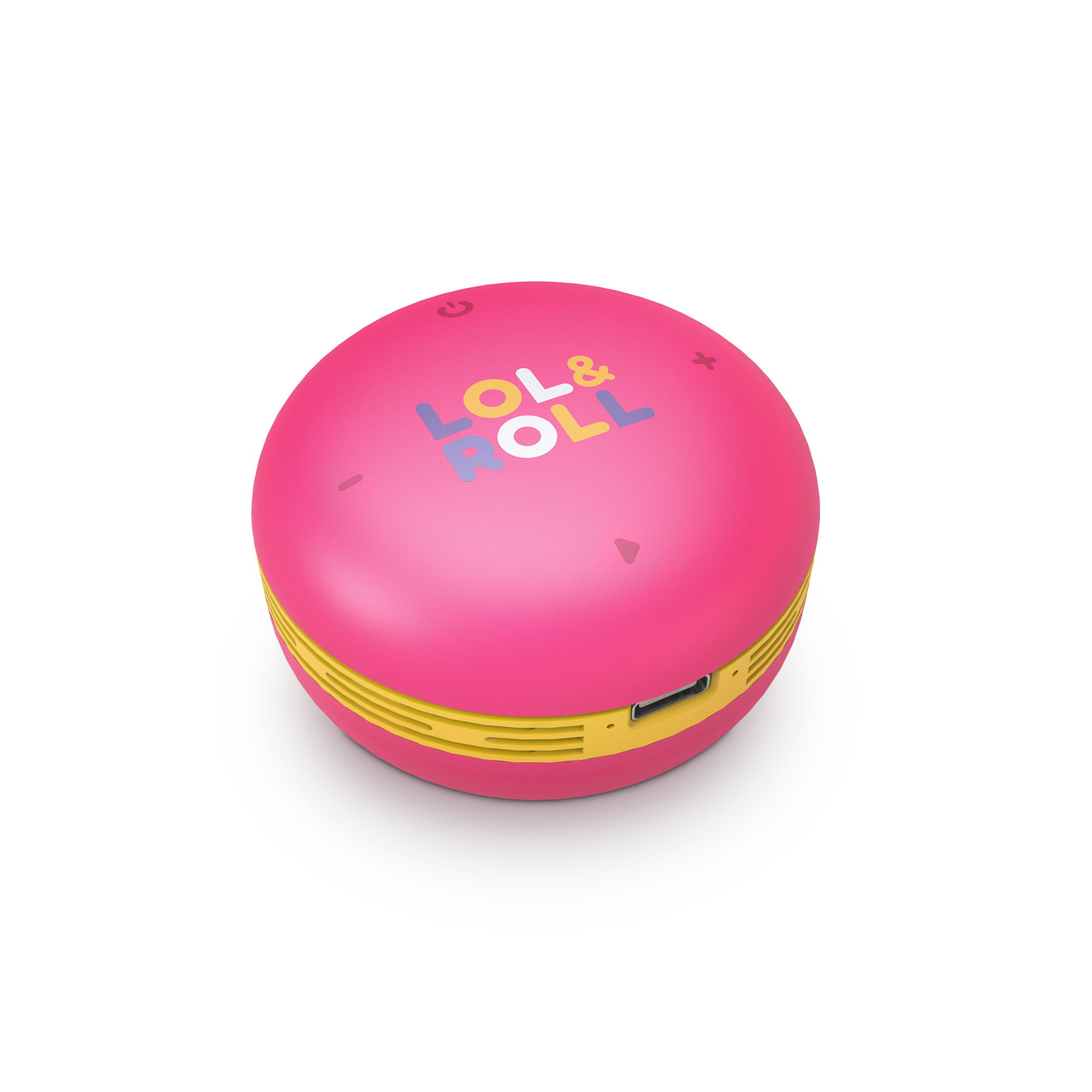 Energy Sistem Lol&Roll Pop Enceinte Bluetooth pour Enfants - Partager de la Musique - Cordon Amovible - Personnage à Colorier - Couleur Rose