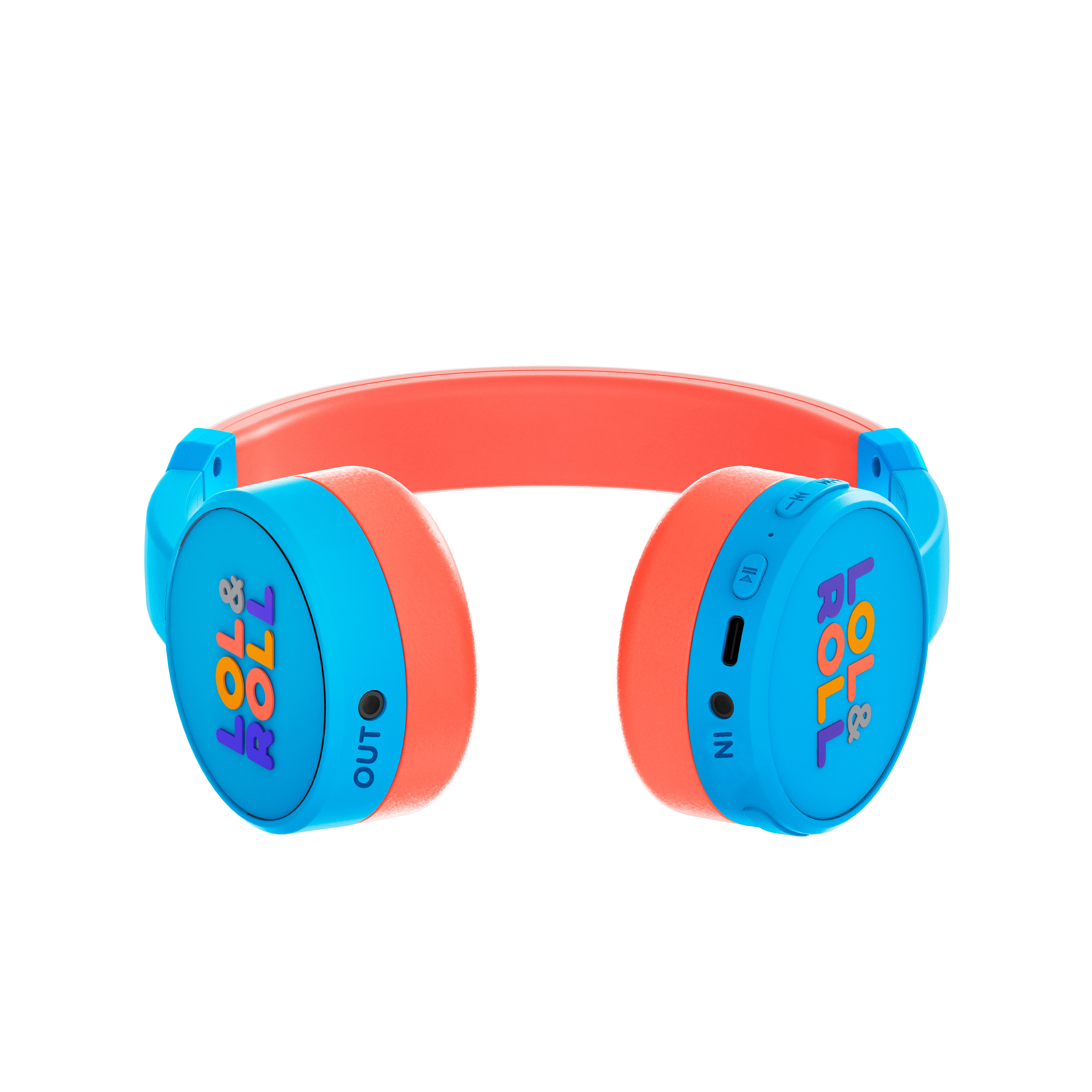 Energy Sistem Lol&Roll Pop Kids Casque Bluetooth - Partage de musique - Bluetooth 5.1 - Limite de volume <85 dB - Couleur bleue