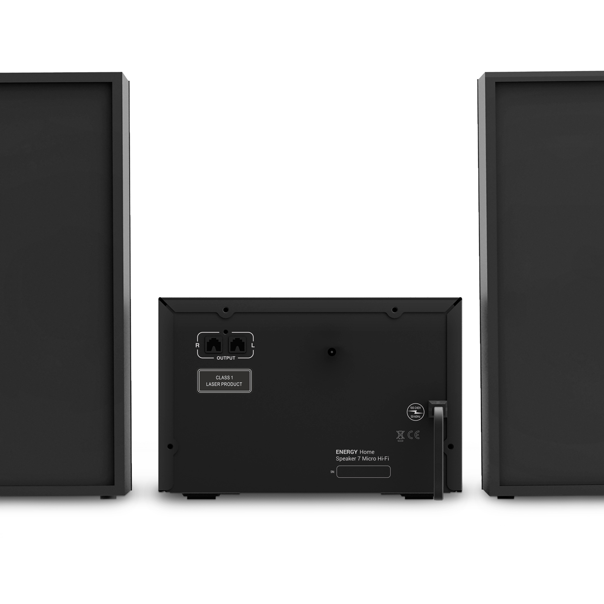 Energy Sistem Speaker 7 Micro Hi-Fi - 30W - CD - Bluetooth - Radio FM - USB MP3 - Coloris Noir