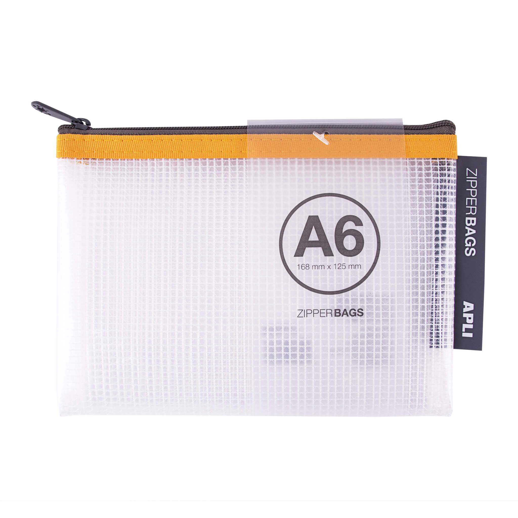 Enveloppes Apli Porta-Todo en Caoutchouc Eva Transparent - Format A6 (168x125mm) - Fermeture Éclair - Paquet de 20 Unités en 5 Couleurs Assorties