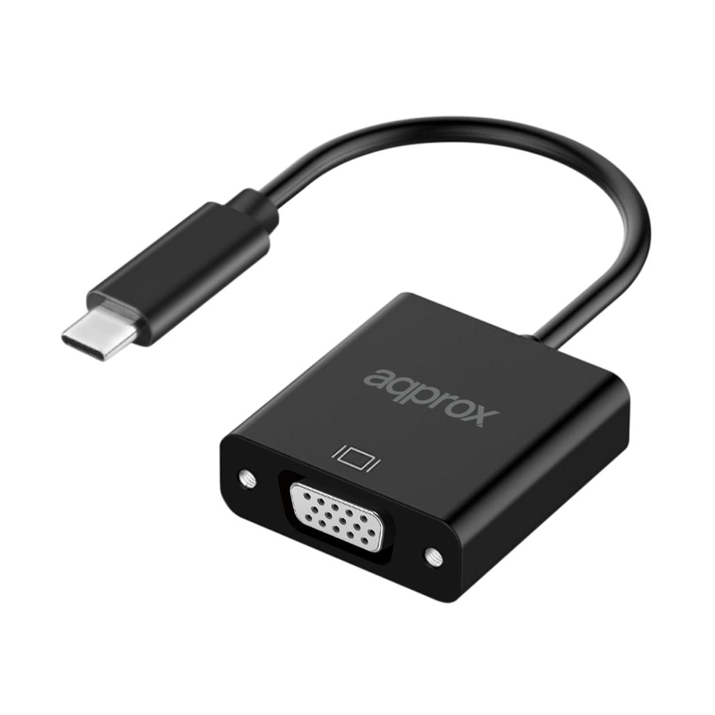Environ adaptateur USB-C mâle vers VGA femelle - Résolution jusqu'à 1080P/60Hz - Câble de 13 cm