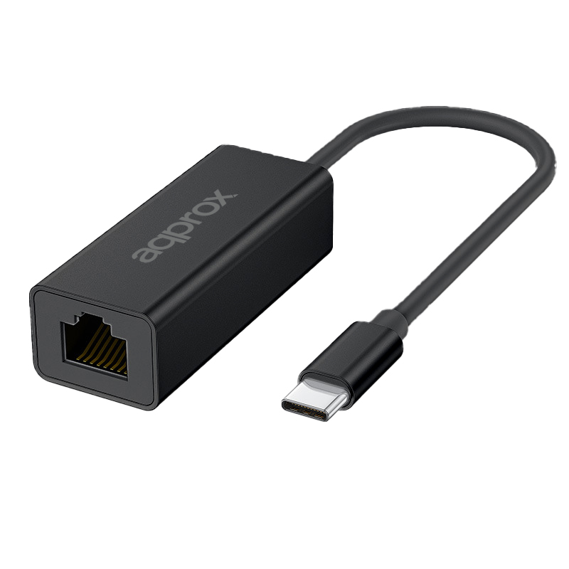 Adaptateur USB-C vers RJ-45 - Transfert rapide jusqu'à 2,5 Gbit/s - Câble de 17 cm
