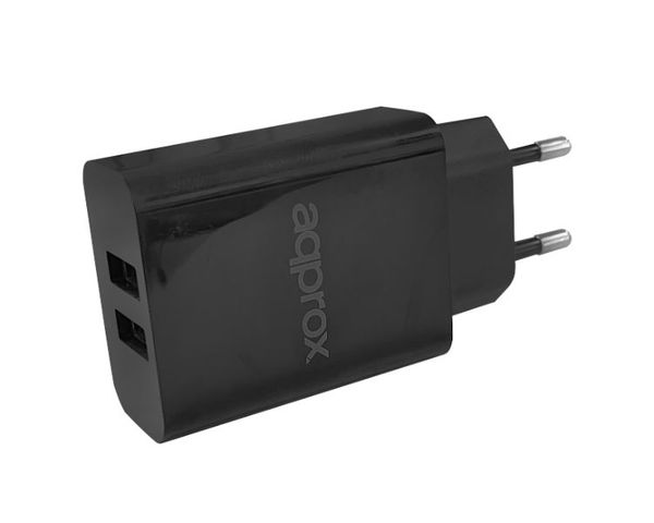 Double chargeur mural USB-A 5V/2.4A 12W