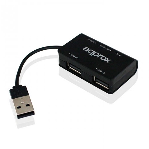 Hub USB 2.0 3 ports USB + lecteur de carte