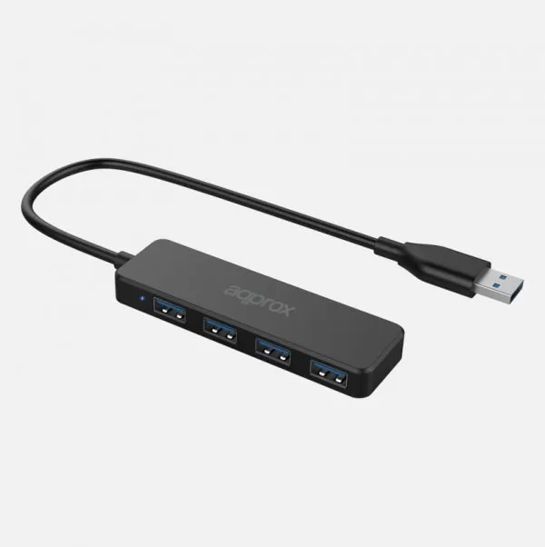 Environ Hub USB 3.0 avec 4 ports USB 3.0 - Vitesse jusqu'à 5 Gbps - Câble de 15 cm