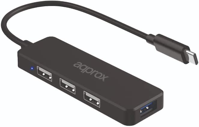 Approx Hub USB-C avec 3x USB 2.0 et 1x USB 3.0 - Vitesse jusqu'à 5 Gbit/s