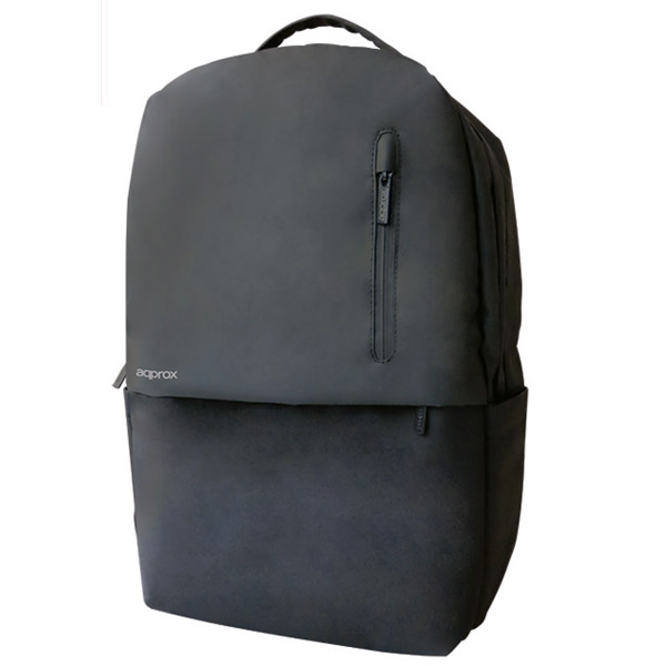 Approx Sac à dos pour ordinateur portable 15,6" - Résistant à l'eau - Rembourrage intérieur de haute qualité - Noir