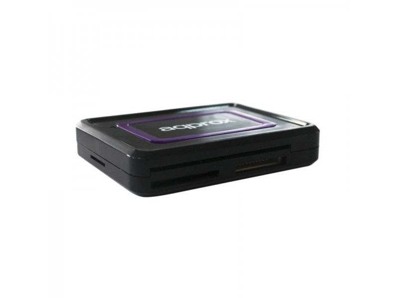 Approx USB 2.0 Lecteur de carte externe - Compatible ID électronique 3.0 - Couleur noire