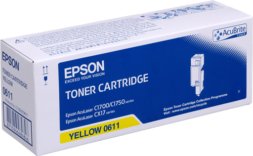 Epson toner laser C1700/C1750/CX17 jaune 0611