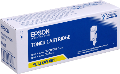 Epson toner laser C1700/C1750/CX17 jaune 0611