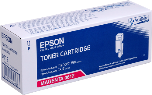 Epson toner laser C1700/C1750/CX17 magenta 0612
