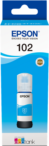 ✓ Epson bouteille encre 102 cyan couleur cyan en stock