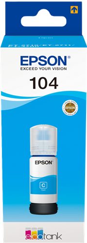 Bouteille Compatible EPSON 104 (C13T00P140) noir - bouteille d'encre  compatible EPSON