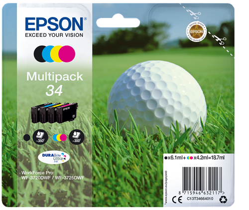 Epson MultiPack 34, 4 cartouches