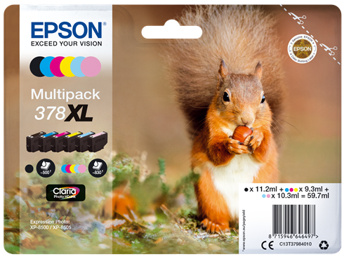 Epson Multipack 378XL, 6 cartouches