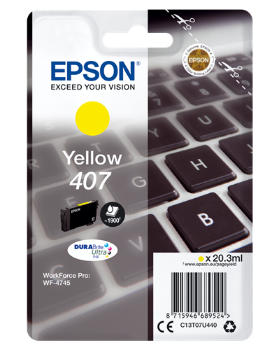 Epson  cartouche encre 407 jaune