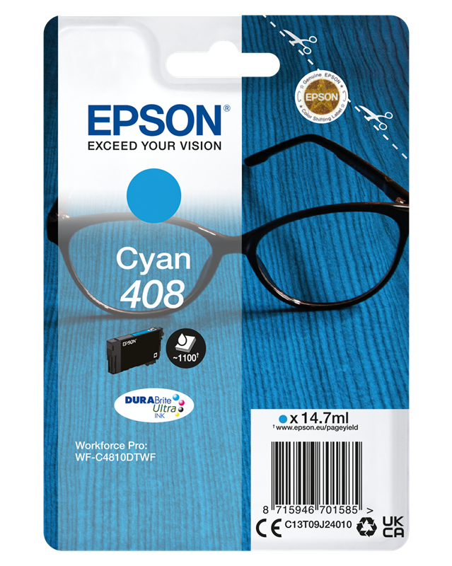 Cartouche encre Epson 408 Cyan (C13T09J24010)