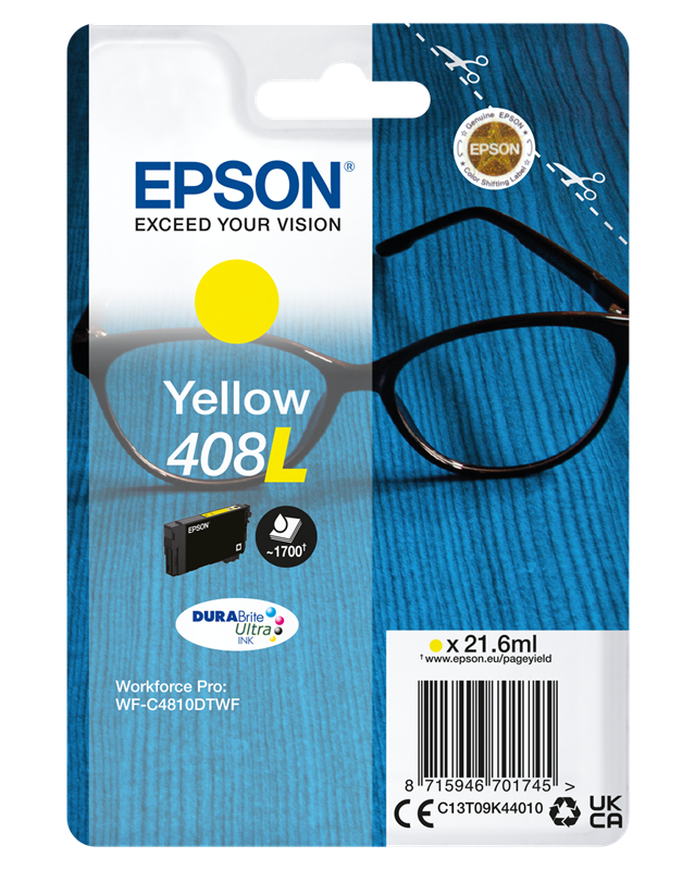 Cartouche encre Epson 408L Jaune (C13T09K44010)