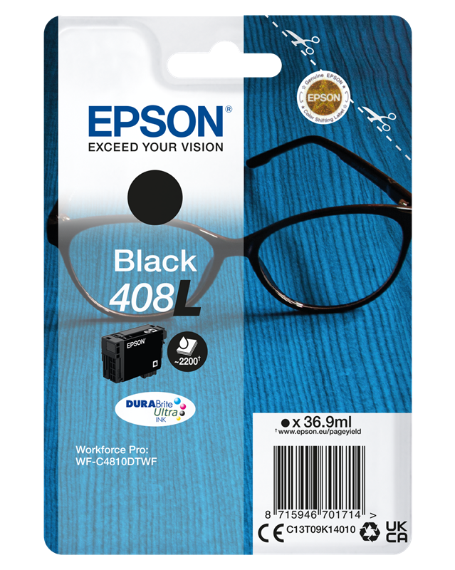 Cartouche encre Epson 408L Noir (C13T09K14010)