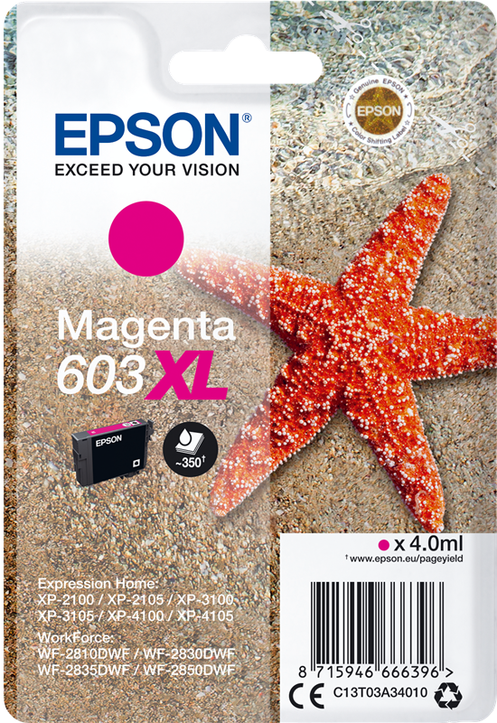 ✓ Epson cartouche encre 603XL magenta couleur magenta en stock -  123CONSOMMABLES