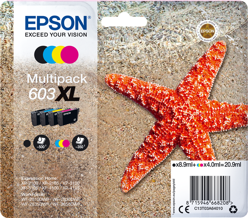 603XL 12 Paquet Cartouches d'encre pour Epson 603 XL Compatibles