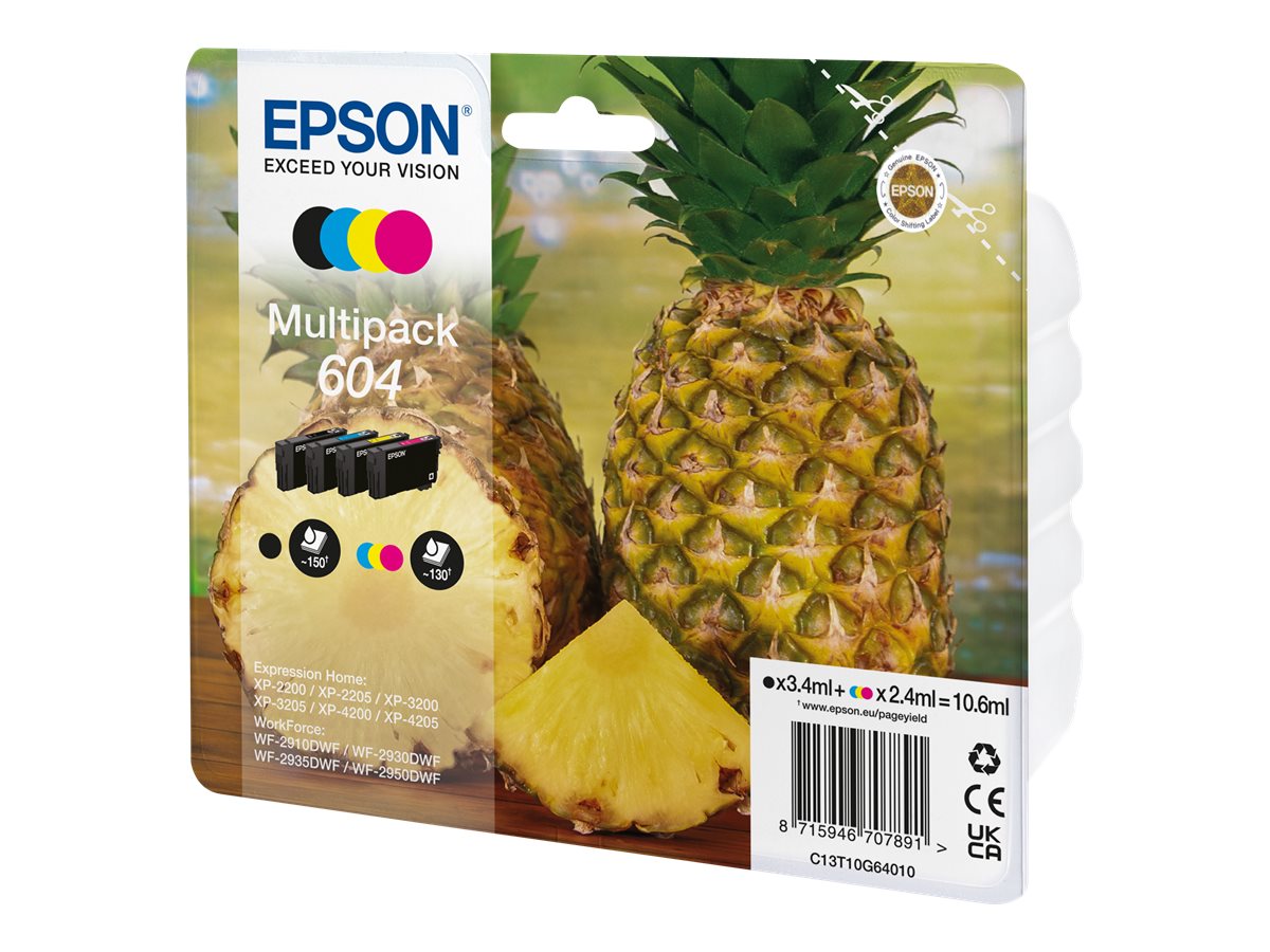 Epson Multipack 604 4 cartouches - (C13T10G64010)