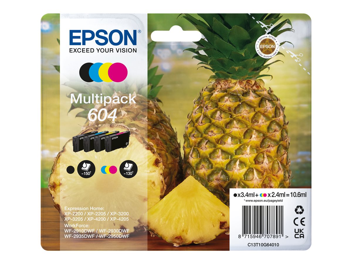 Epson Multipack 604 4 cartouches - (C13T10G64010)