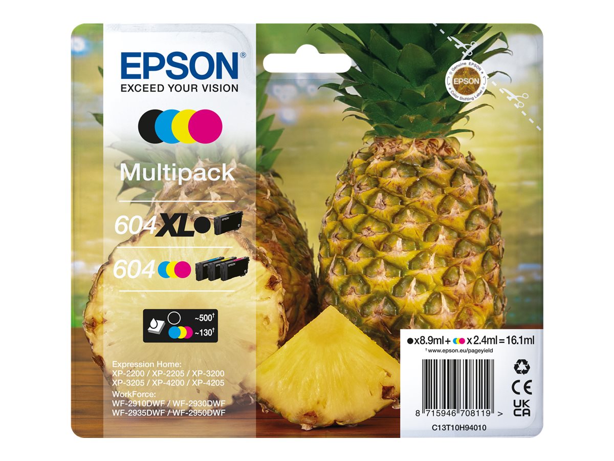 Cartouche compatible Epson 603 Etoile de mer - Lot de 2 packs de 4 - noir,  cyan, magenta, jaune - Switch Pas Cher