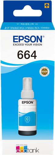 ✓ Epson Bouteille encre 664 Cyan couleur cyan en stock