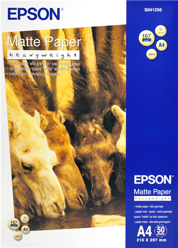 EPSON Papier photo Mat épais A4 167GR 50F
