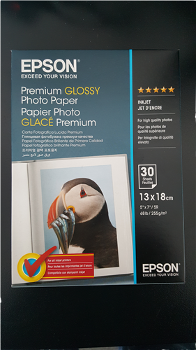 EPSON Papier photo glacé Premium 30 feuilles 13x18
